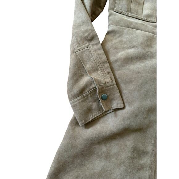 Bardot Brown Suede-Like Long Sleeve Dress with Black Lace Up Front size‎ XS/4 - Picture 3 of 5